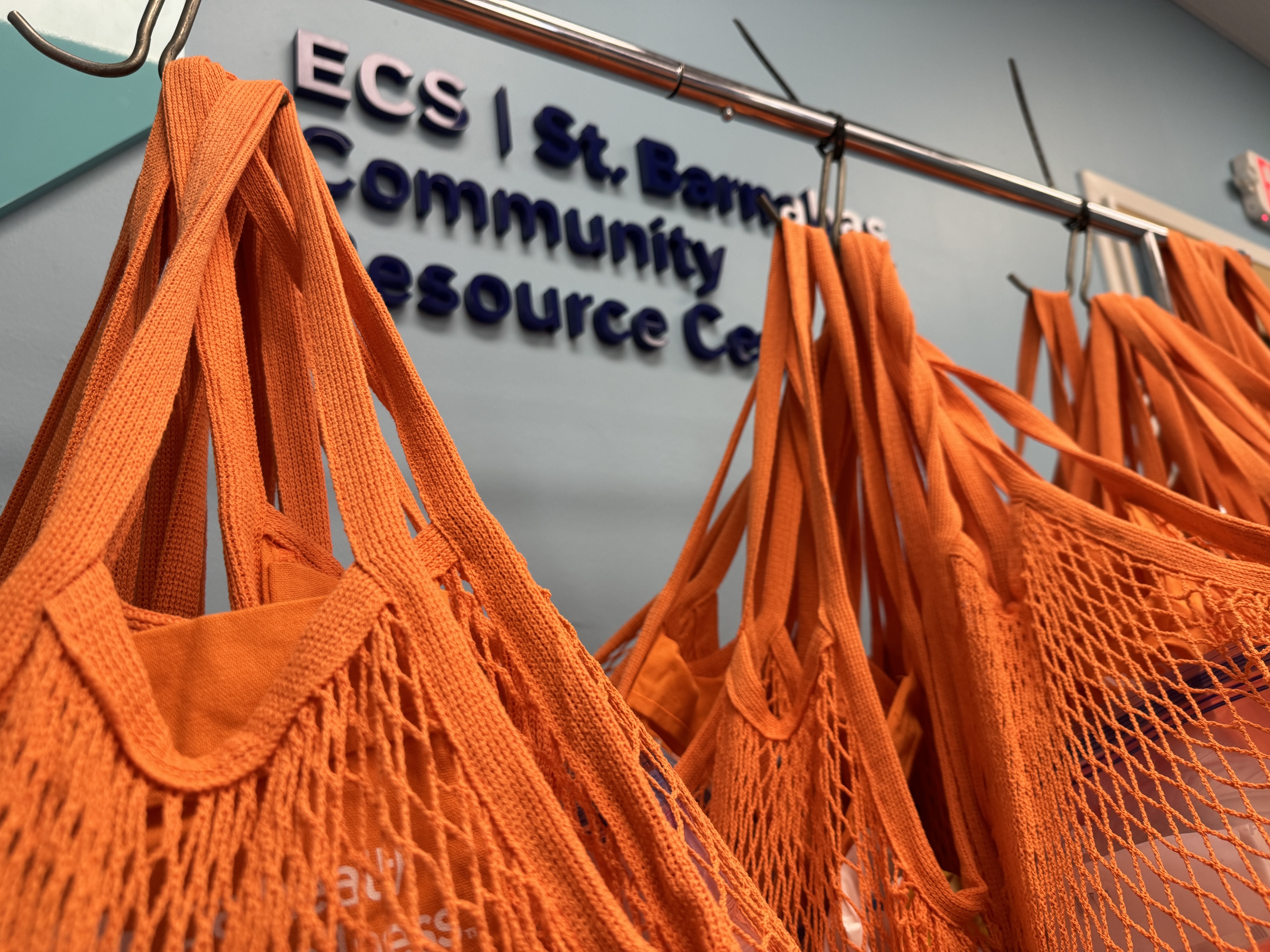 ECS Family Packs hanging up